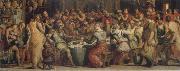 VASARI, Giorgio The festival meal in Ester oil on canvas